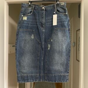 NWT Hustle N Holla Harlow Patch Detail Skirt